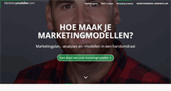 Desktop Screenshot of marketingmodellen.com