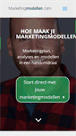 Mobile Screenshot of marketingmodellen.com